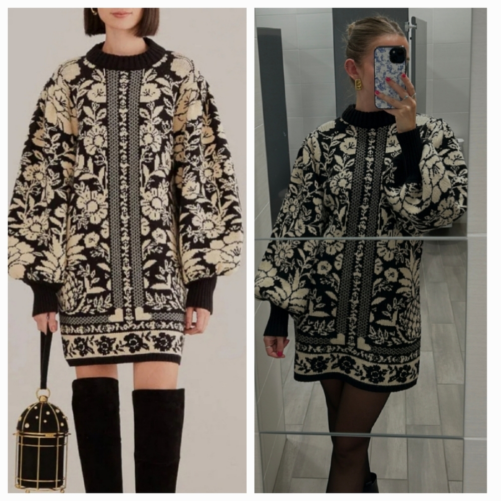 Farm Rio Pineapple Garden Sweaterdress